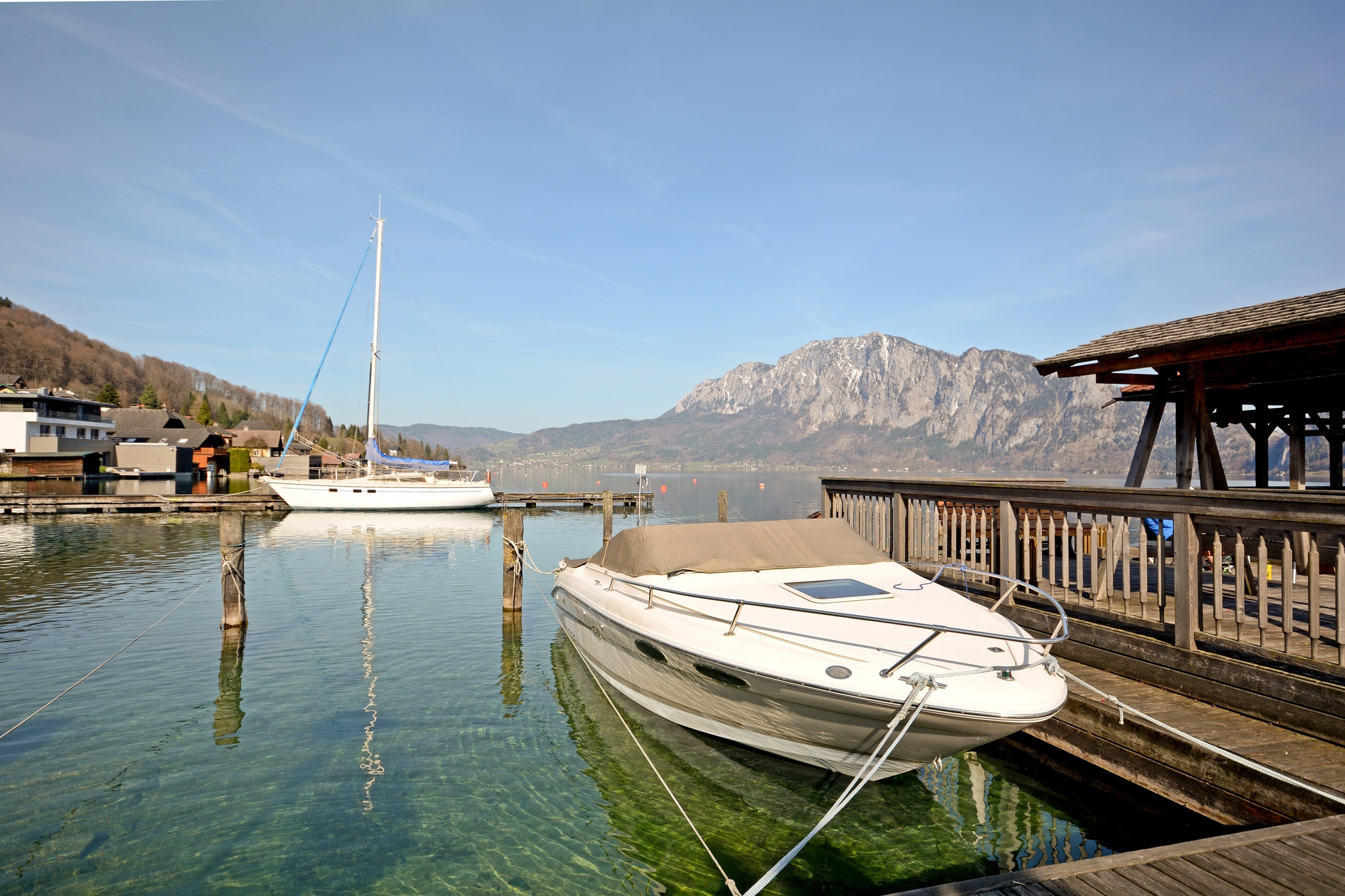 Anlegesteg am Attersee